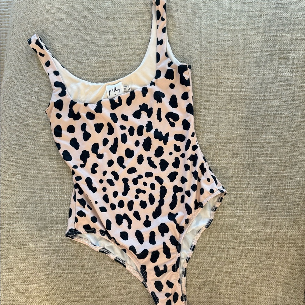 Princess Polly Leopard Print Bodysuit - Black and Tan